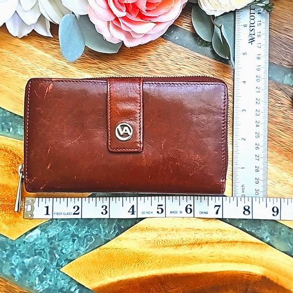 Valentina Genuine Italian Leather Wallet - Brown - Picture 10 of 10